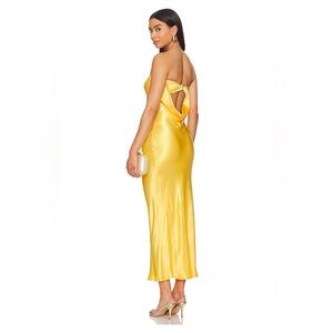 Moon Dance Strapless Dress in Mango